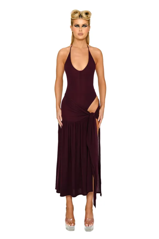 Atacama Knit Dress - Malbec sold by CouCoo