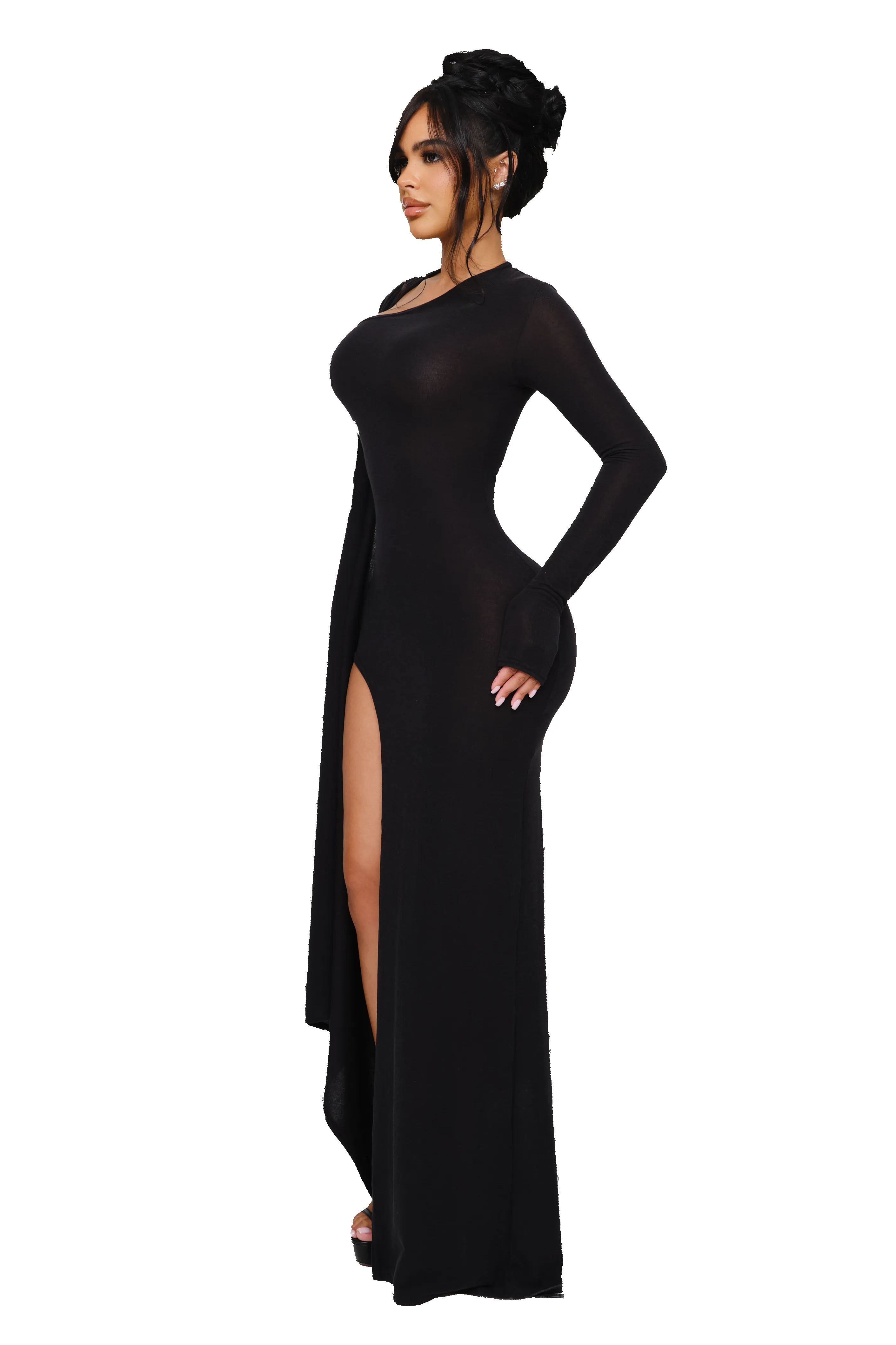 Zyne Knit Dress - Blackout sold by CouCoo product image thumbnail 3