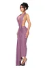 Dionè Halter Midi Dress - Wilted Plum sold by CouCoo