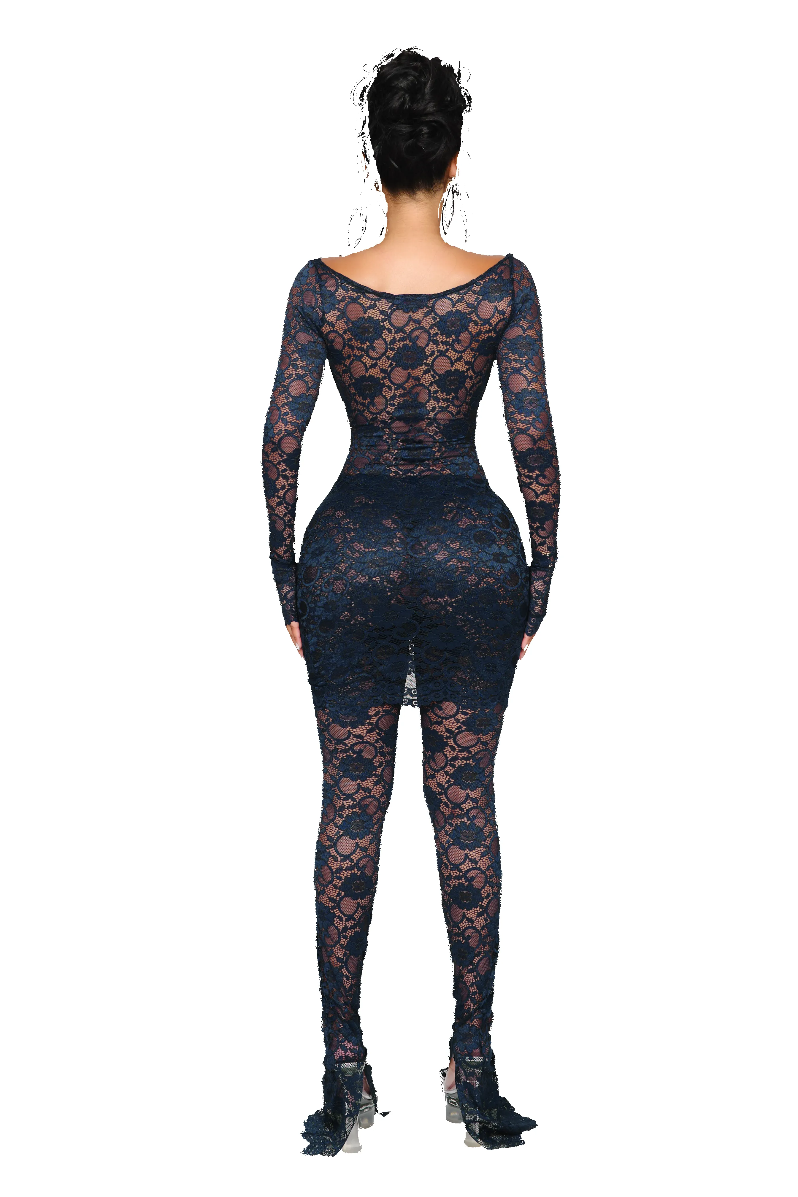 Naia Lace Leggings - Ink Vein sold by CouCoo product image thumbnail 3
