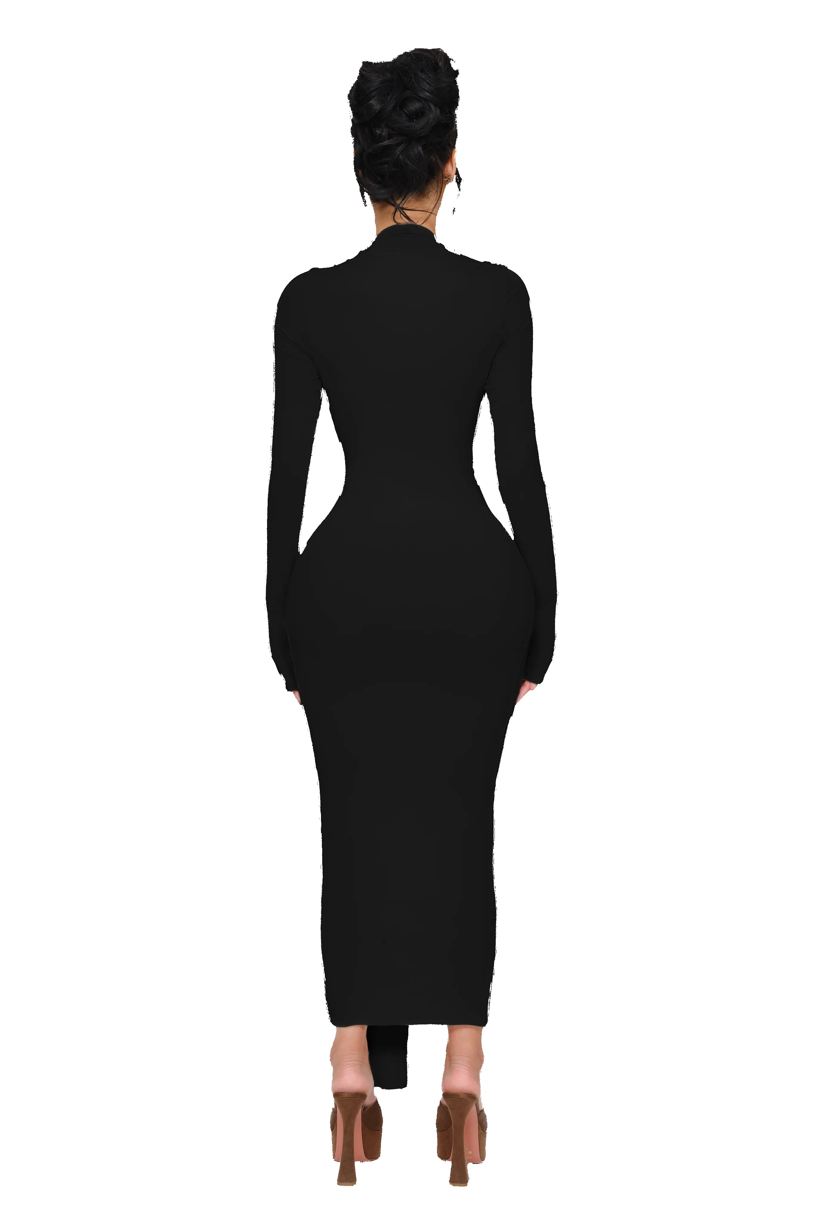 Noxra Deep Plunge Dress - Black sold by CouCoo product image thumbnail 3