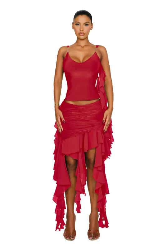 Chalbi Skirt - Poppy Petal sold by CouCoo