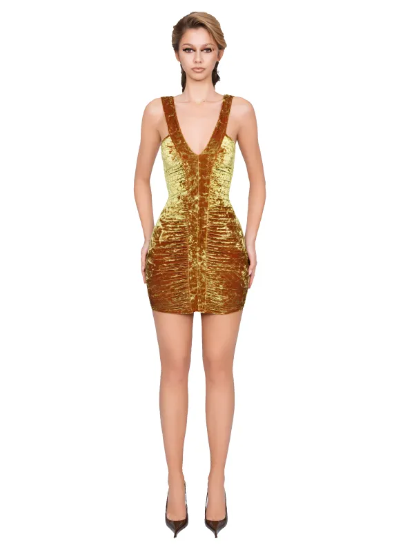 Duran Ruched Mini - Honey Lime made by CouCoo