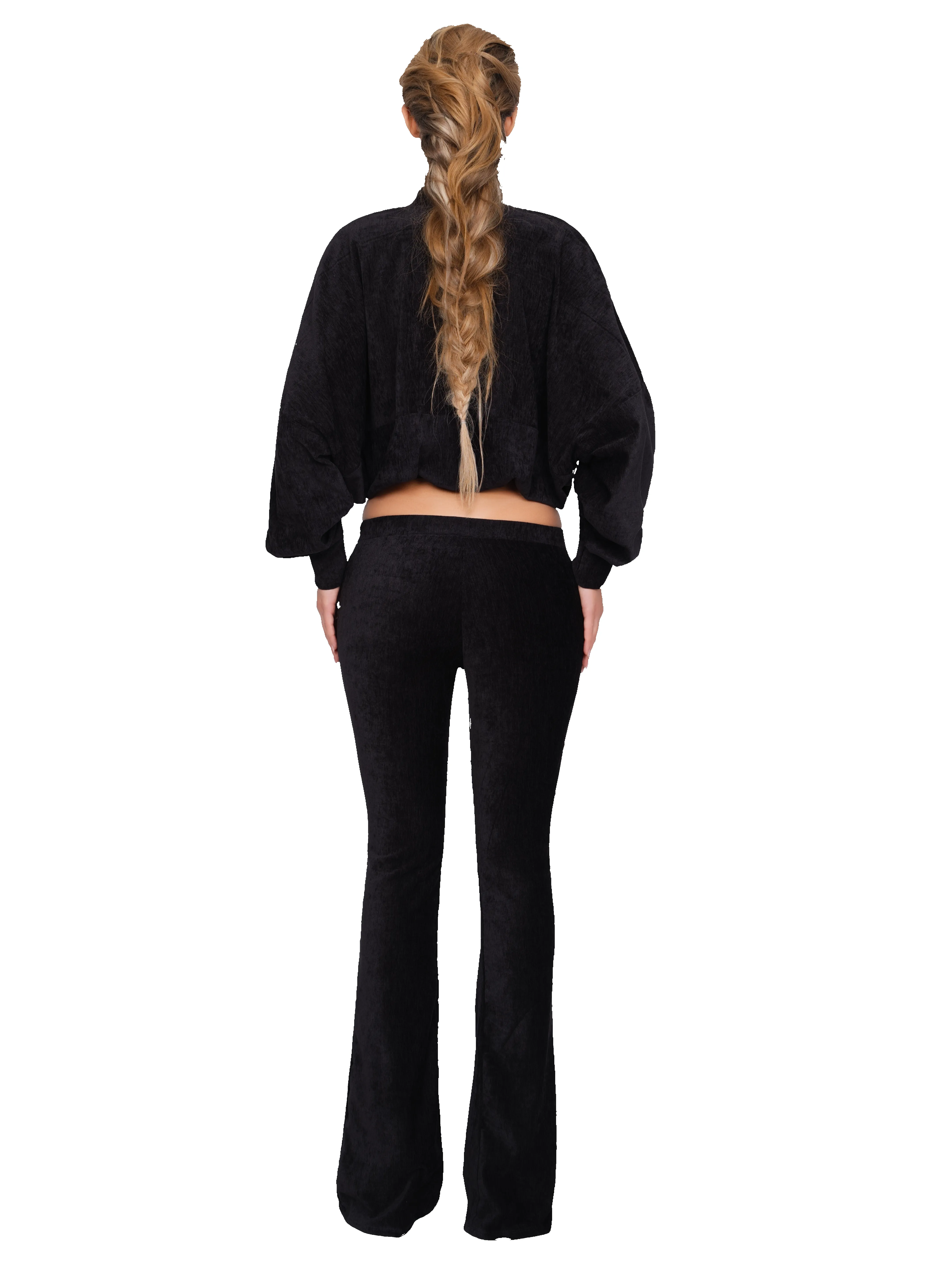 Palla Bianca Bomber Jacket - Obsidian Plush sold by CouCoo product image thumbnail 3