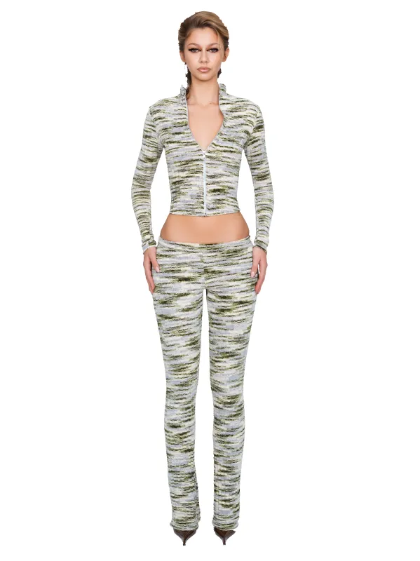 Dola Trouser - Moss Strata sold by CouCoo