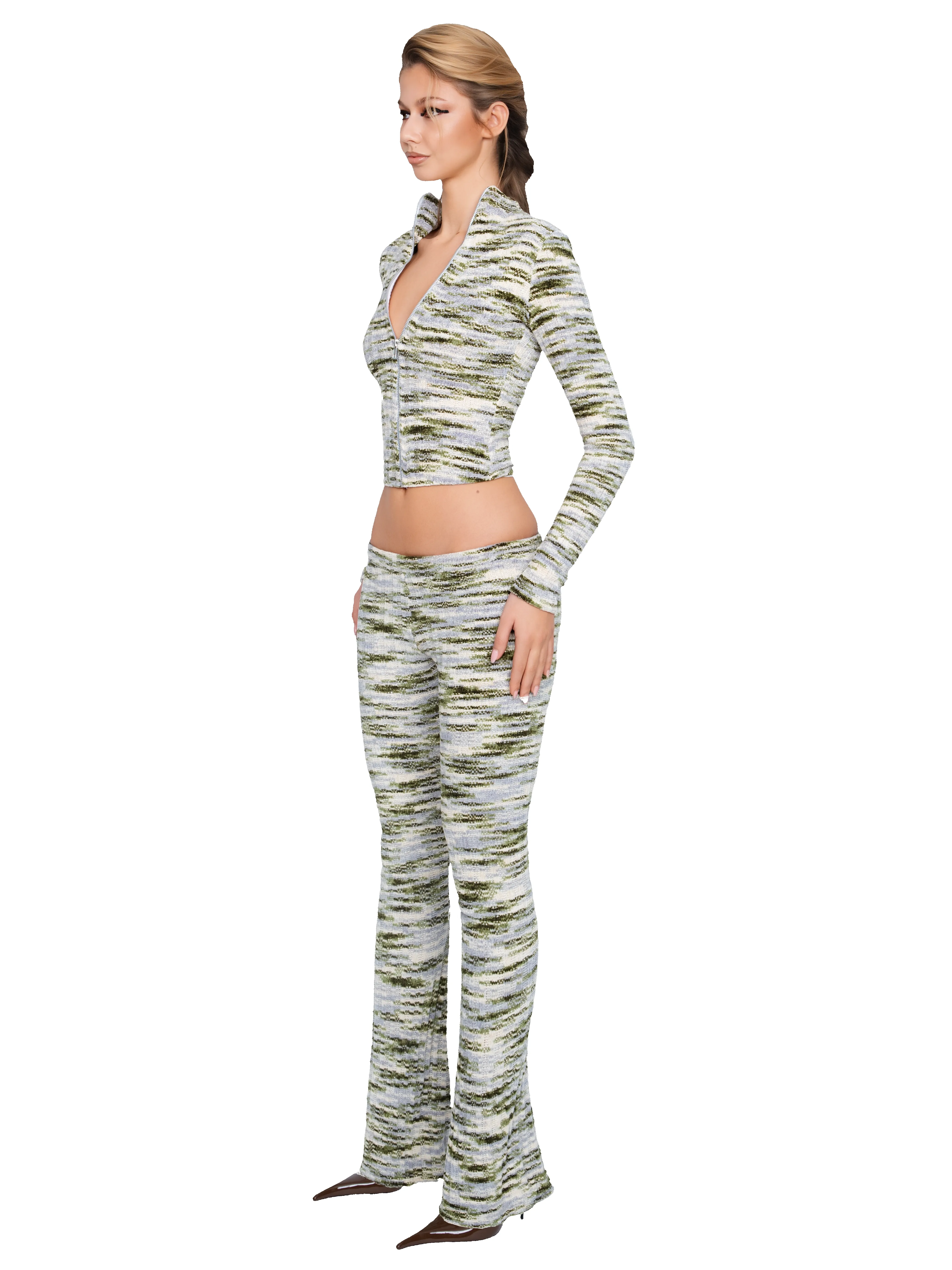 Dola Trouser - Moss Strata sold by CouCoo product image thumbnail 2