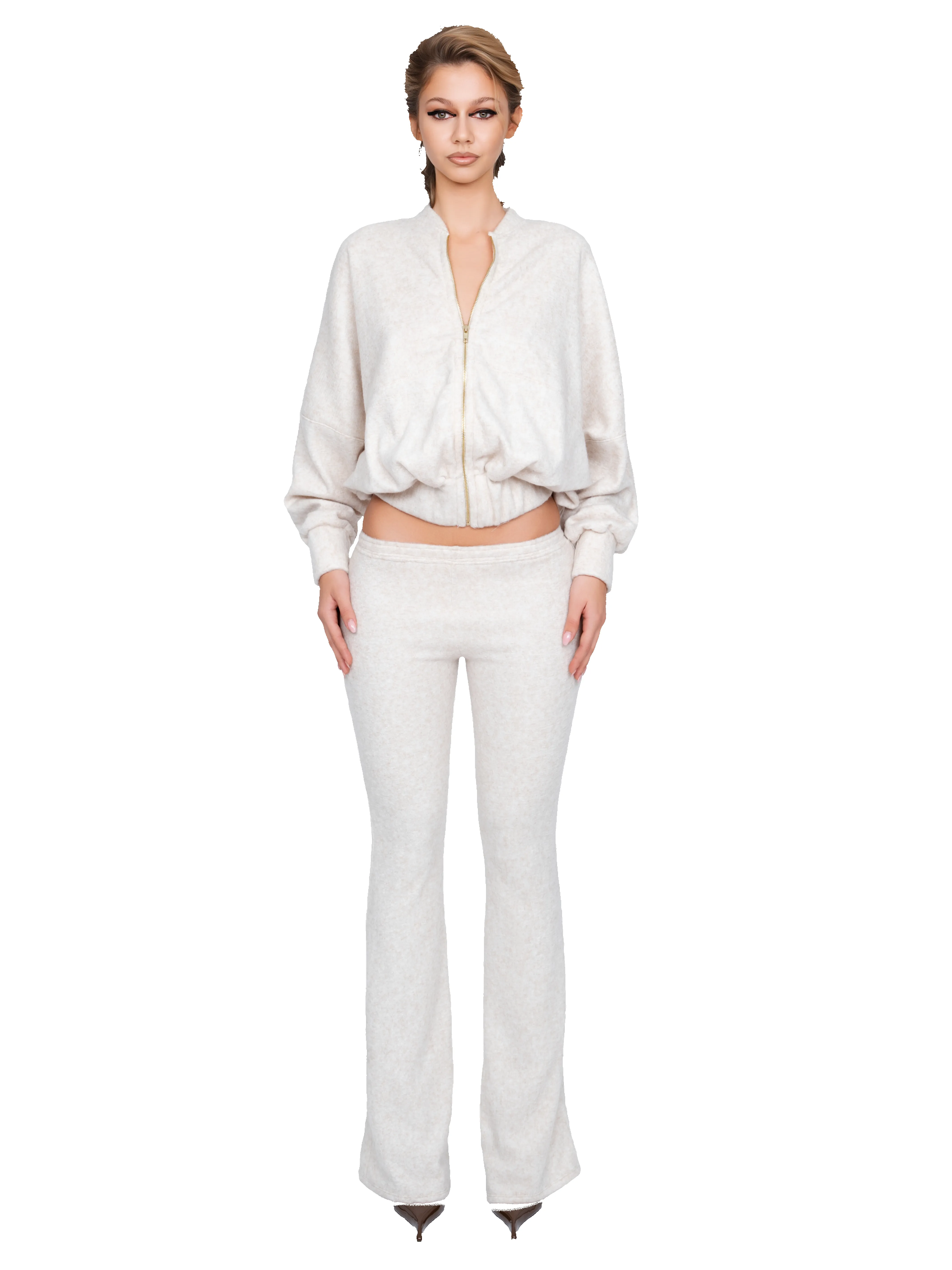 Dola Zip Bomber - Soft Bone sold by CouCoo