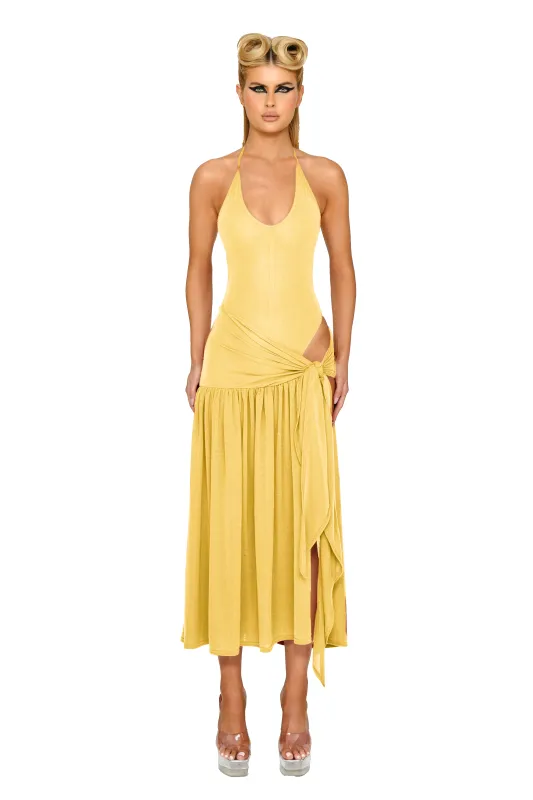 Atacama Knit Dress - Sunflower made by CouCoo