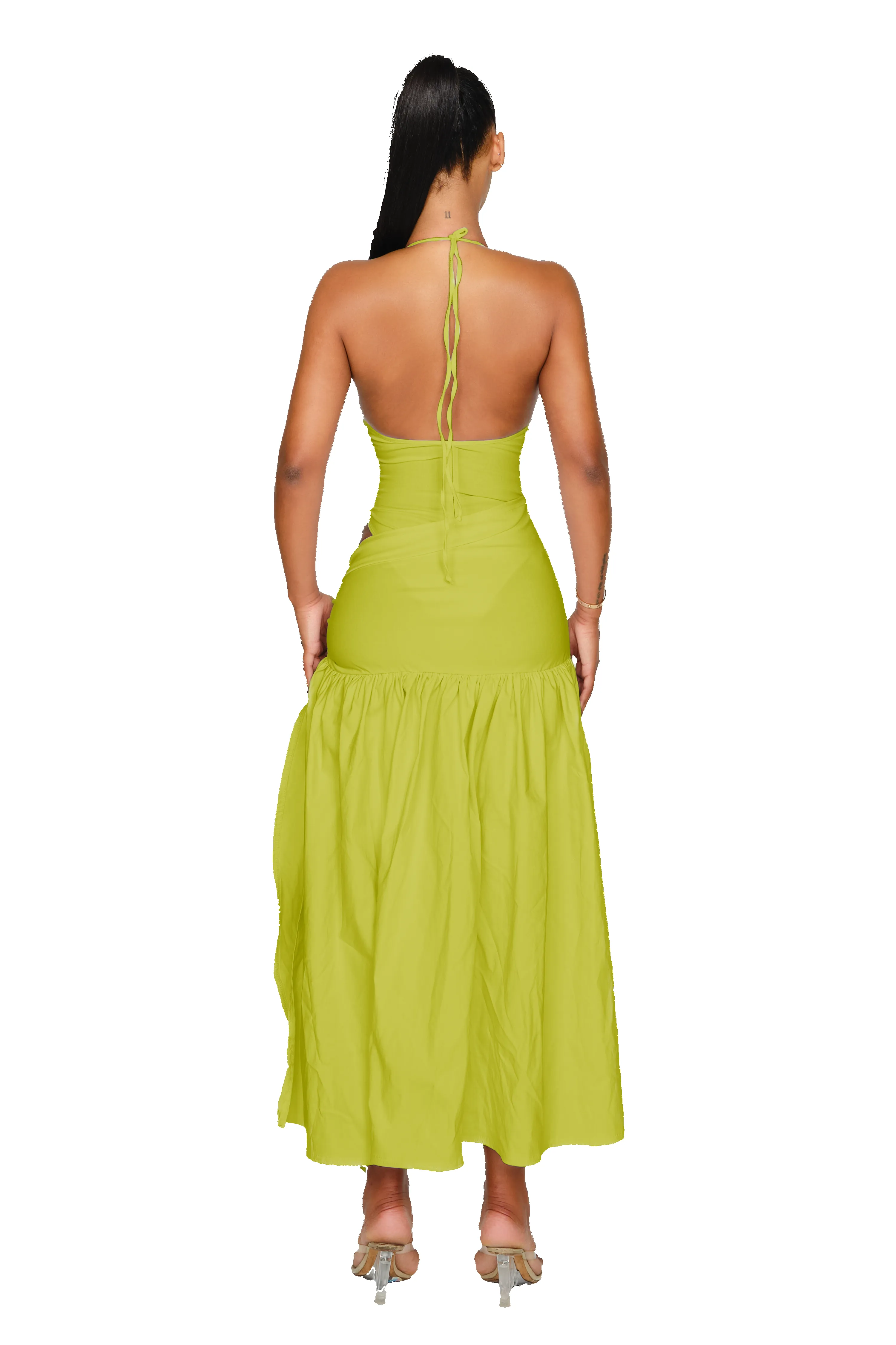 Atacama Dress - Fresh Lime sold by CouCoo product image thumbnail 3