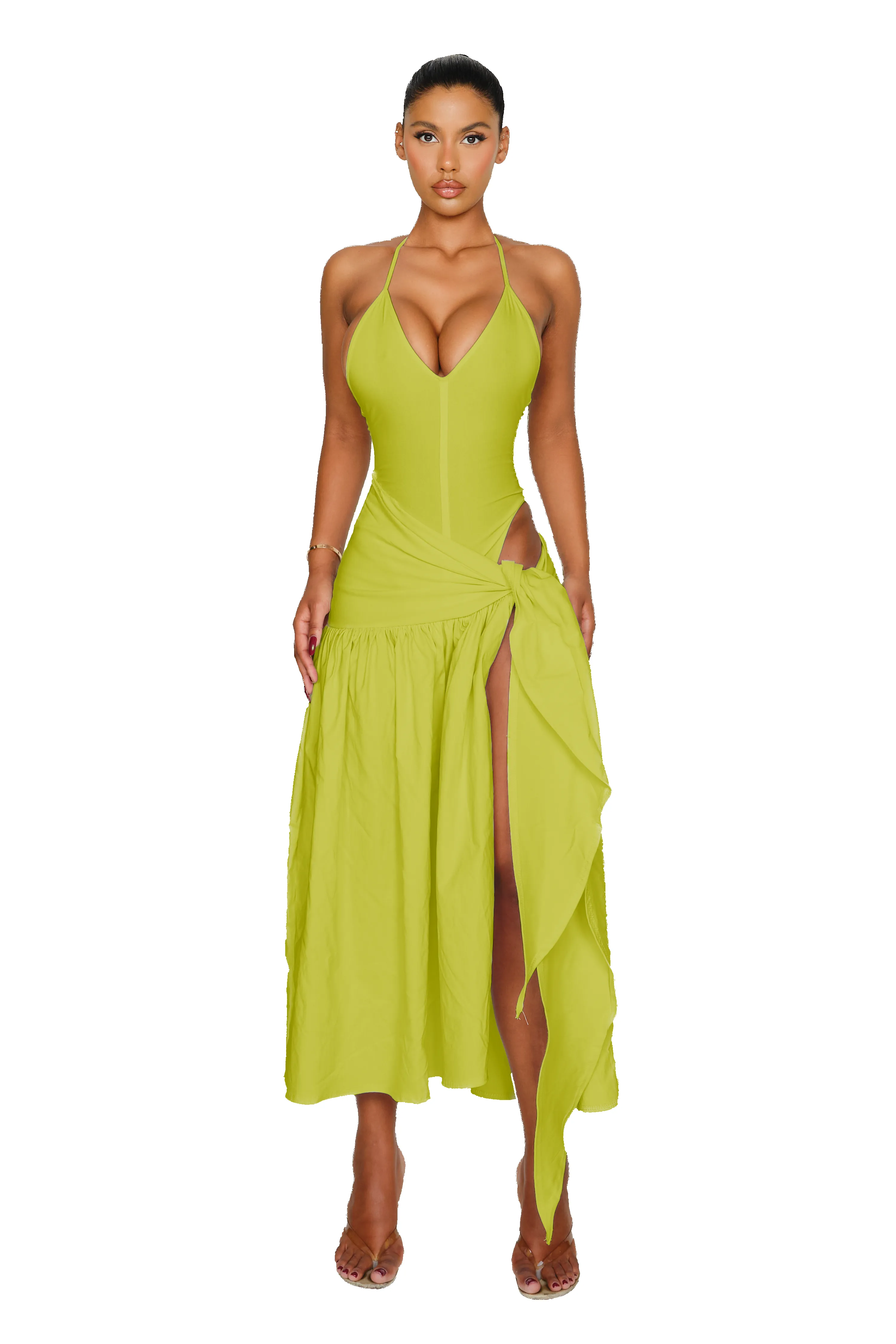 Atacama Dress - Fresh Lime sold by CouCoo