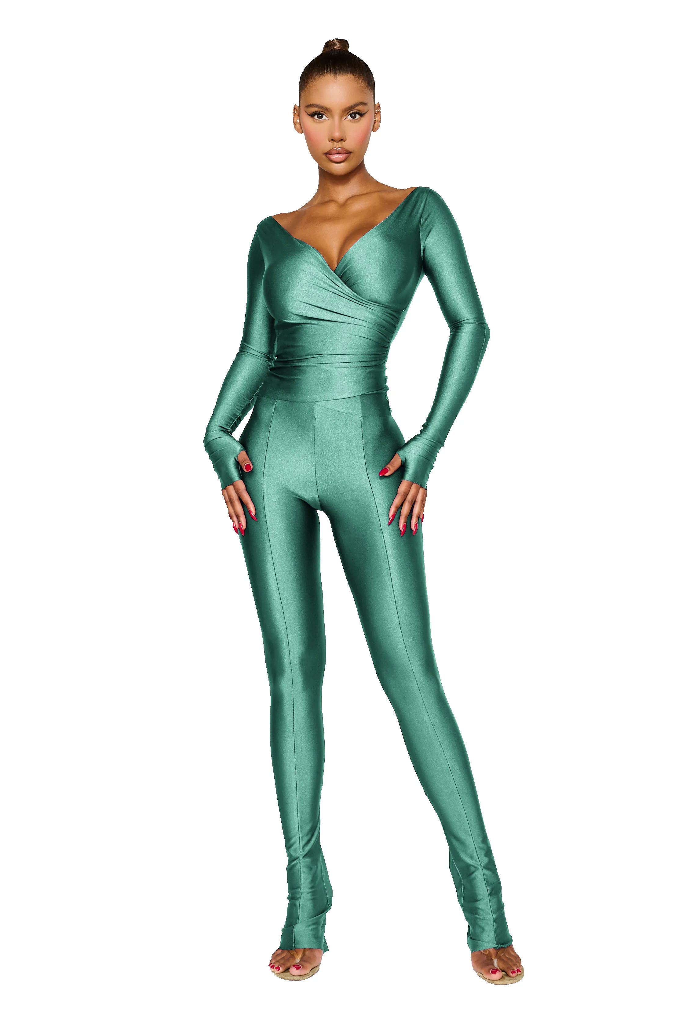 LANAI LONG-SLEEVED TOP - Malachite sold by CouCoo product image thumbnail 4