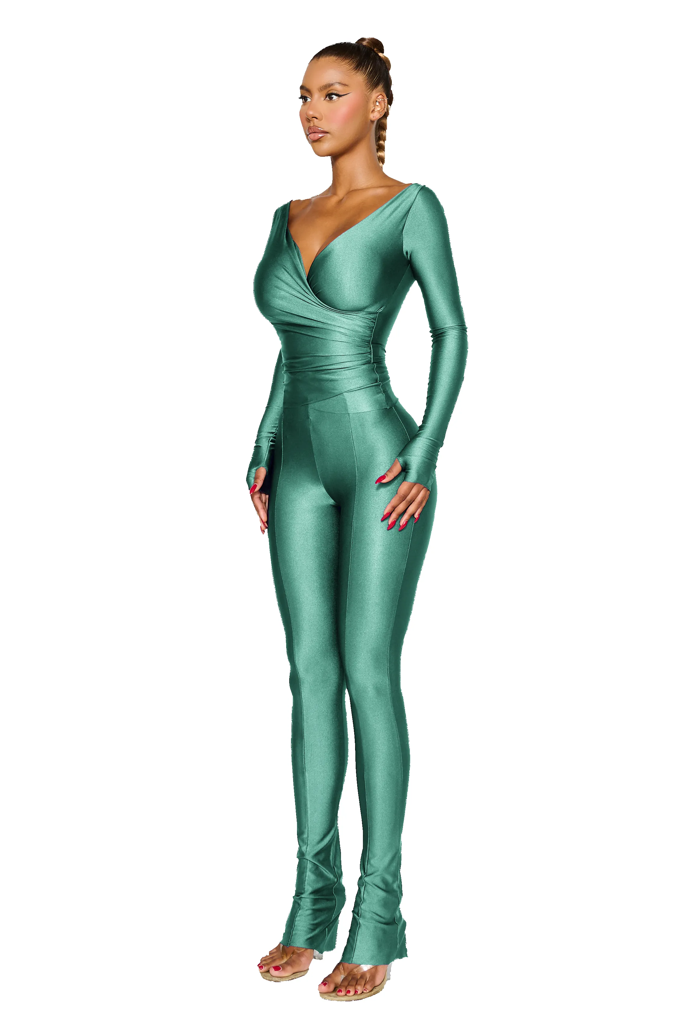LANAI LONG-SLEEVED TOP - Malachite sold by CouCoo product image thumbnail 2