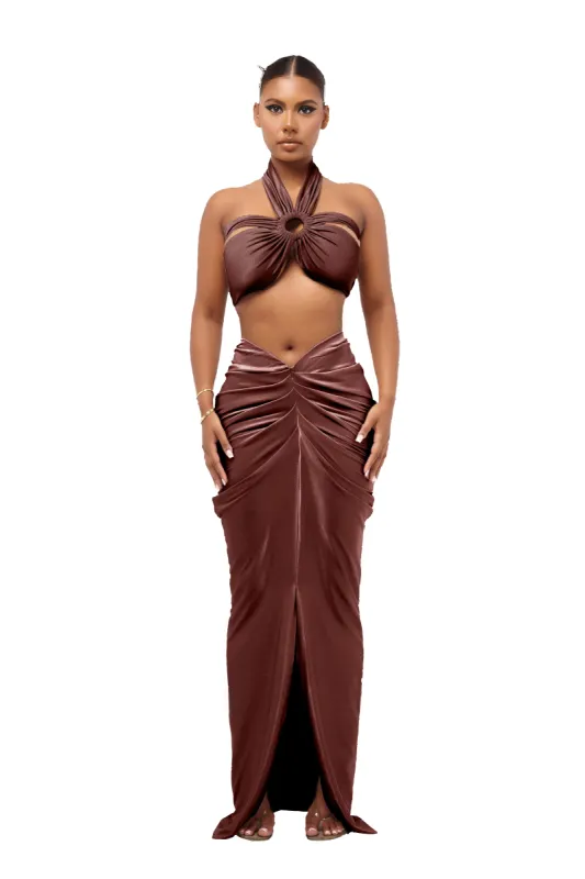 LAUCALA SKIRT - Wilted Rose made by CouCoo