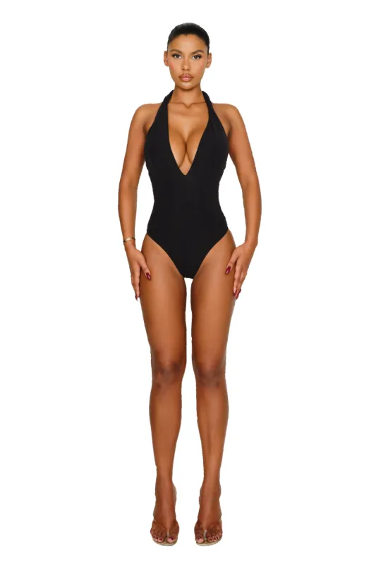 Ferlo Bodysuit - Satin Black sold by CouCoo