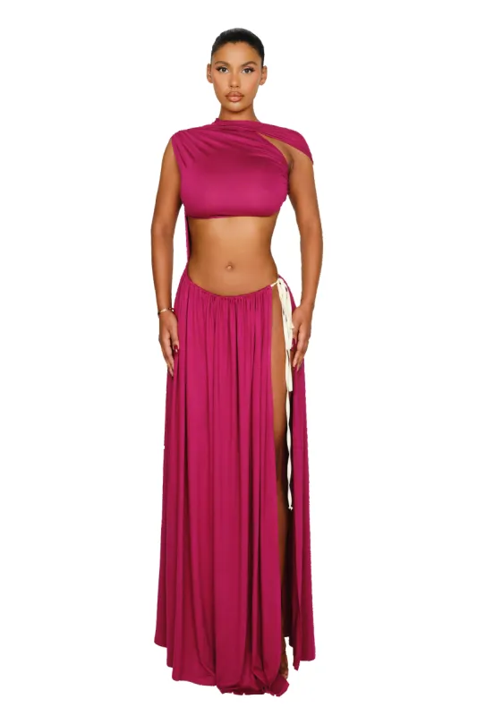 Caroni Dress - Beetroot Juice sold by CouCoo