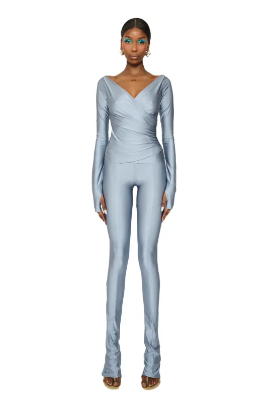 LANAI LEGGINGS - Tidal Grey sold by CouCoo