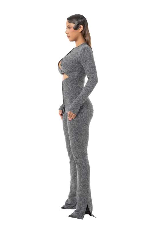 Long Sleeve Double Peekaboo Set - Top sold by CouCoo