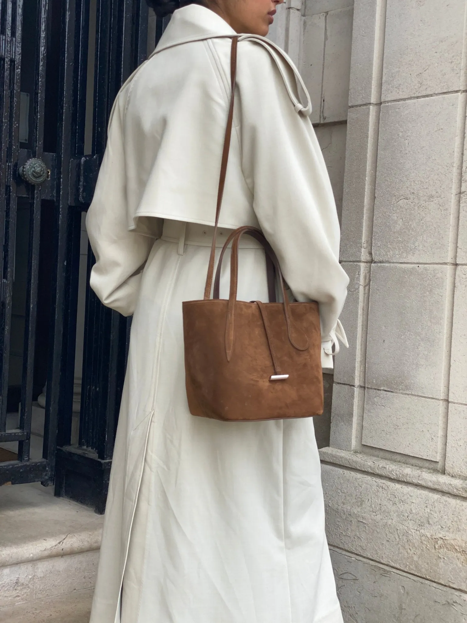 Sprout Tote Mini Chestnut Suede sold by Little Liffner product image thumbnail 3