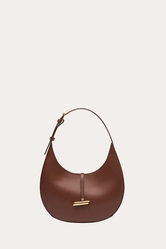 Moon Shoulder Bag Dark Brown sold by Little Liffner