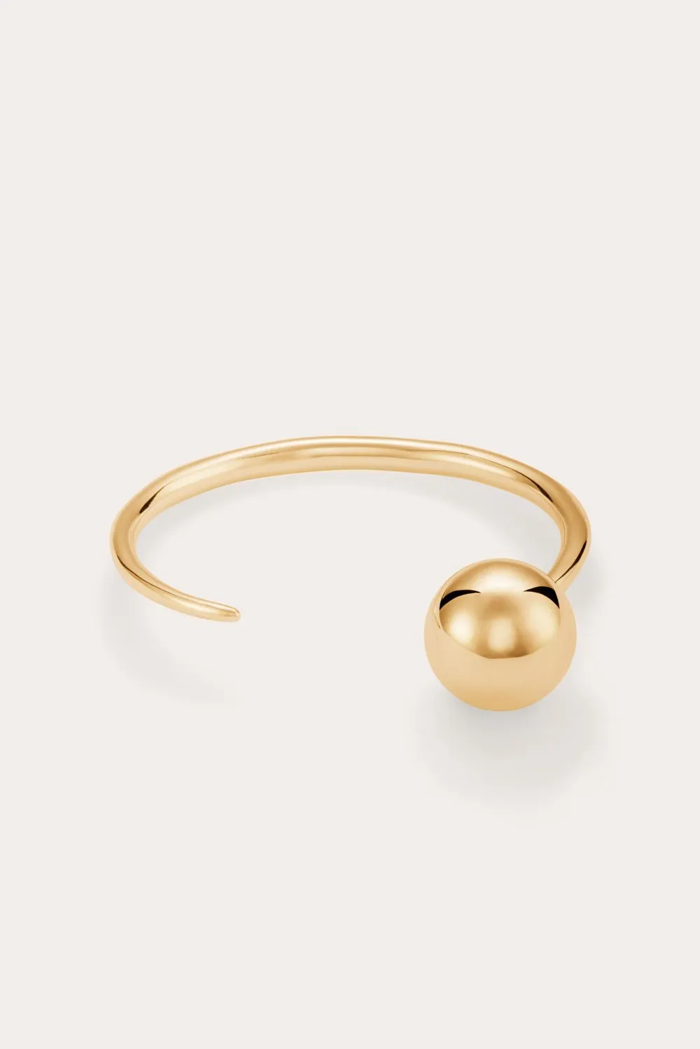 Point & Sphere Bangle Gold sold by Little Liffner