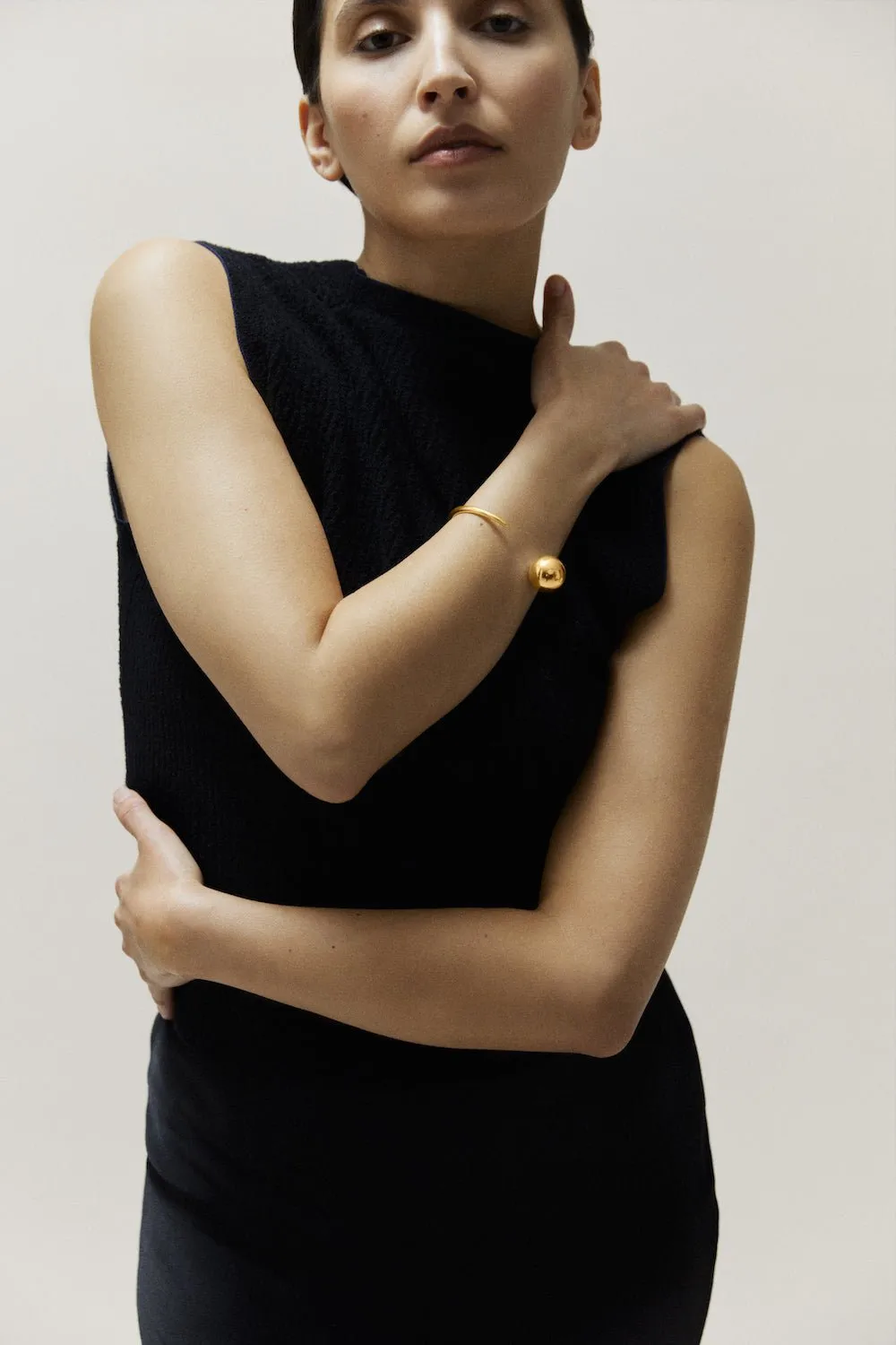 Point & Sphere Bangle Gold sold by Little Liffner product image thumbnail 2