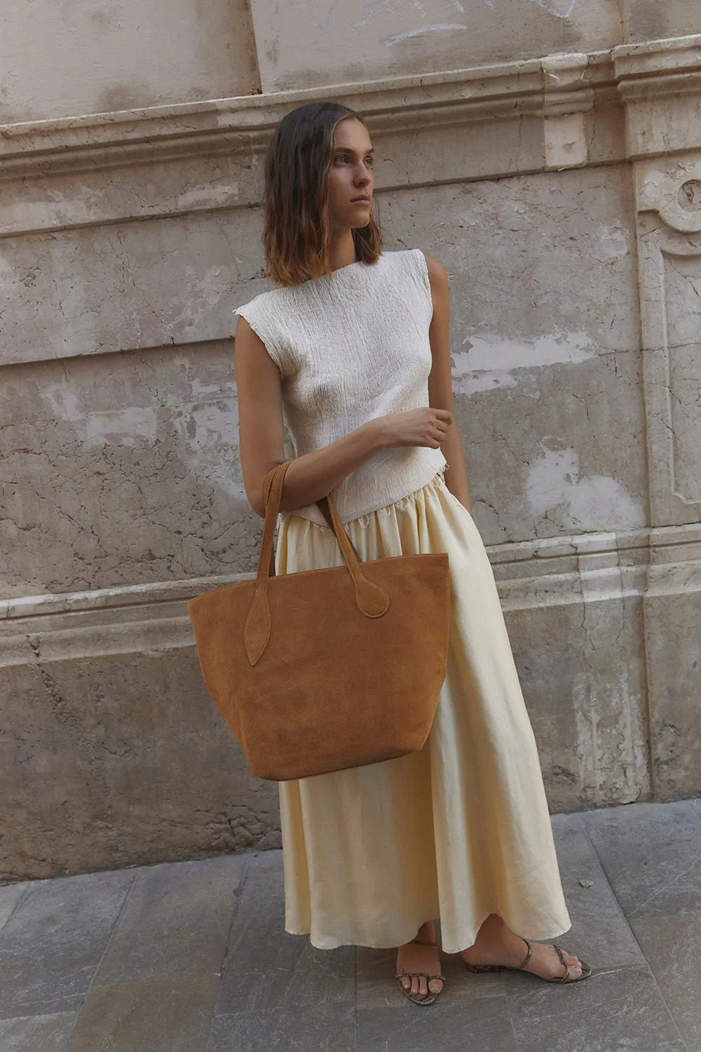 Sprout Tote Rhum Suede sold by Little Liffner product image thumbnail 3