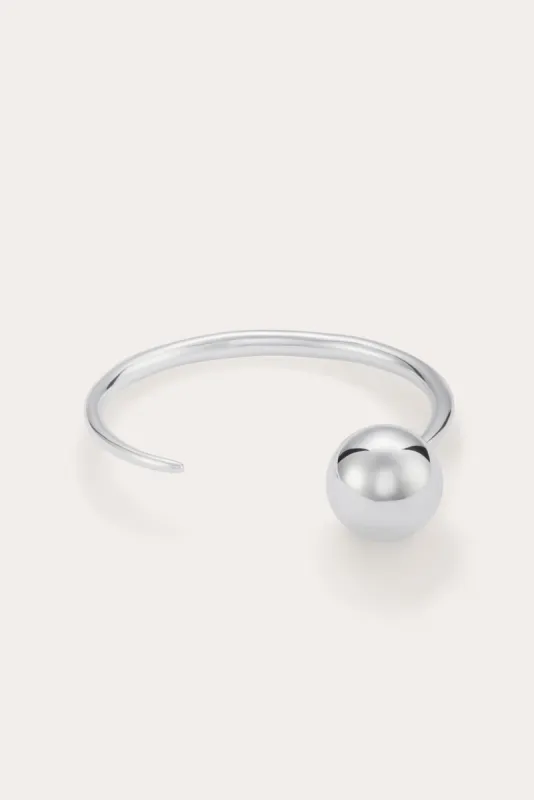 Point & Sphere Bangle Silver sold by Little Liffner