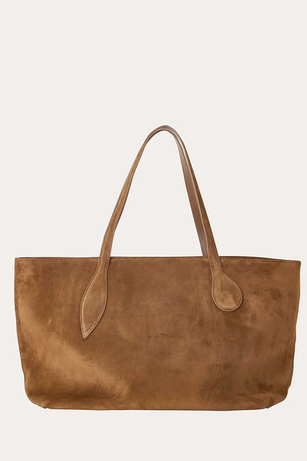 Mega Sprout Tote Light Brown Suede sold by Little Liffner