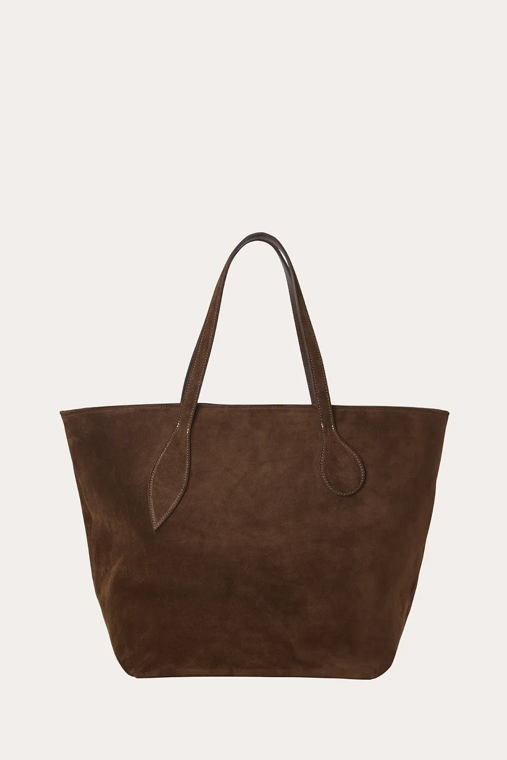 Sprout Tote Dark Brown Suede sold by Little Liffner