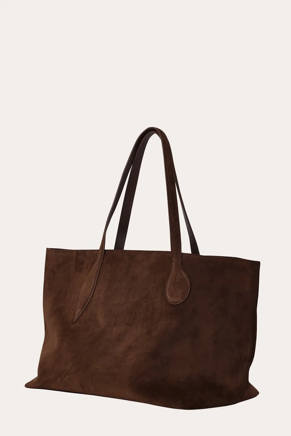 Mega Sprout Tote Dark Brown Suede sold by Little Liffner product image thumbnail 3