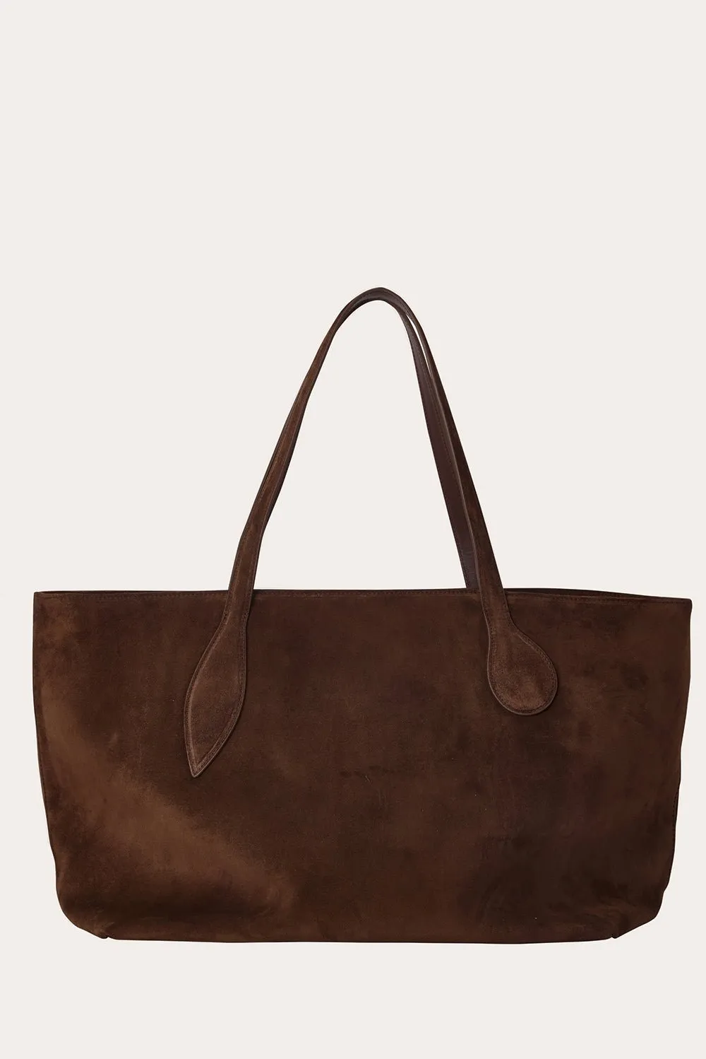 Mega Sprout Tote Dark Brown Suede sold by Little Liffner
