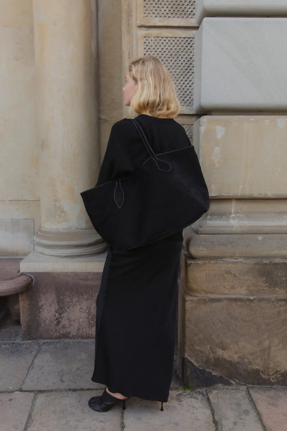 Mega Sprout Tote Black Suede sold by Little Liffner product image thumbnail 3