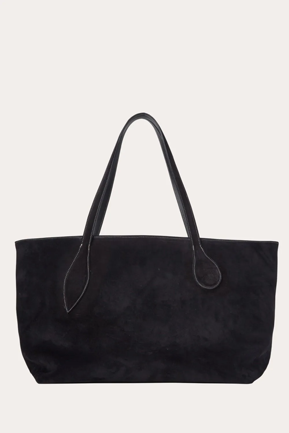Mega Sprout Tote Black Suede sold by Little Liffner