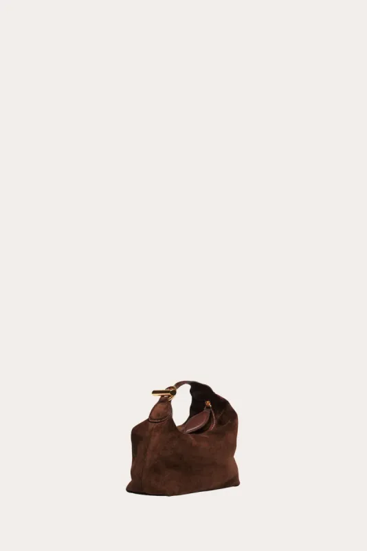 Pillow Pouch Micro Suede Dark Brown sold by Little Liffner