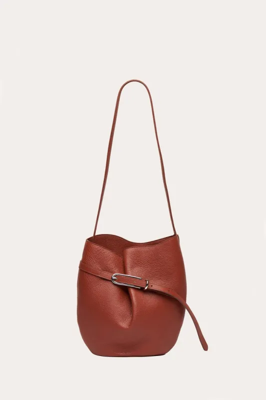 Belted Bucket Bag Rust - 25% off sold by Little Liffner
