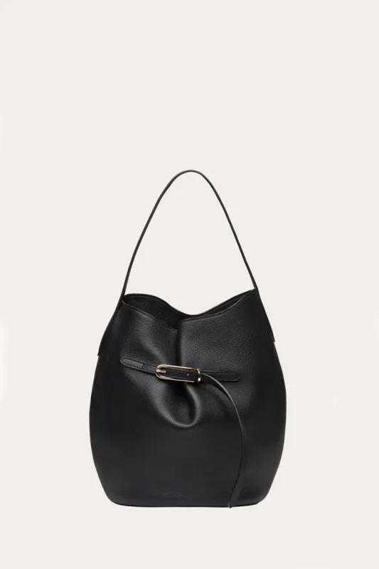 Belted Bucket Bag Large Black sold by Little Liffner