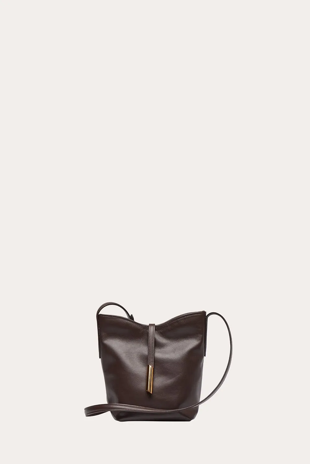 Penne Mini Bucket Dark Brown sold by Little Liffner