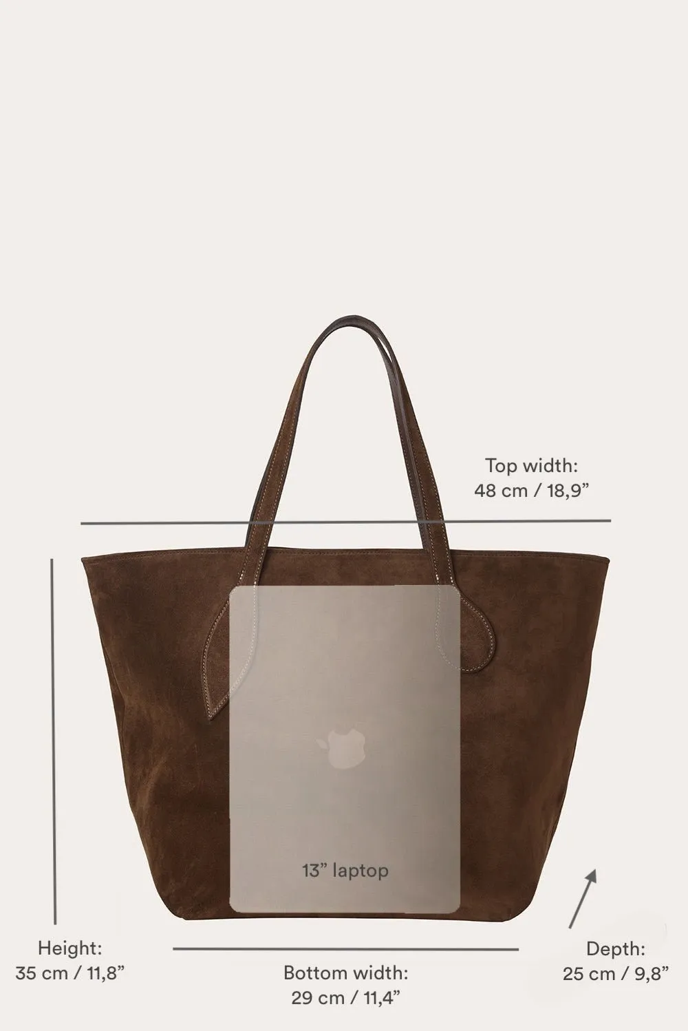 Sprout Tote Rust Suede - 40% off sold by Little Liffner product image thumbnail 4