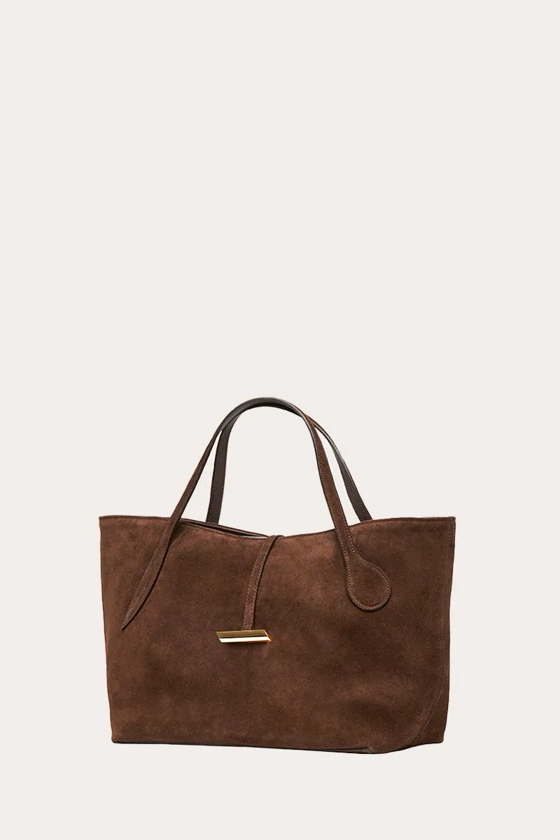 Petite Penne Tote Suede Dark Brown - 20% off sold by Little Liffner product image thumbnail 5