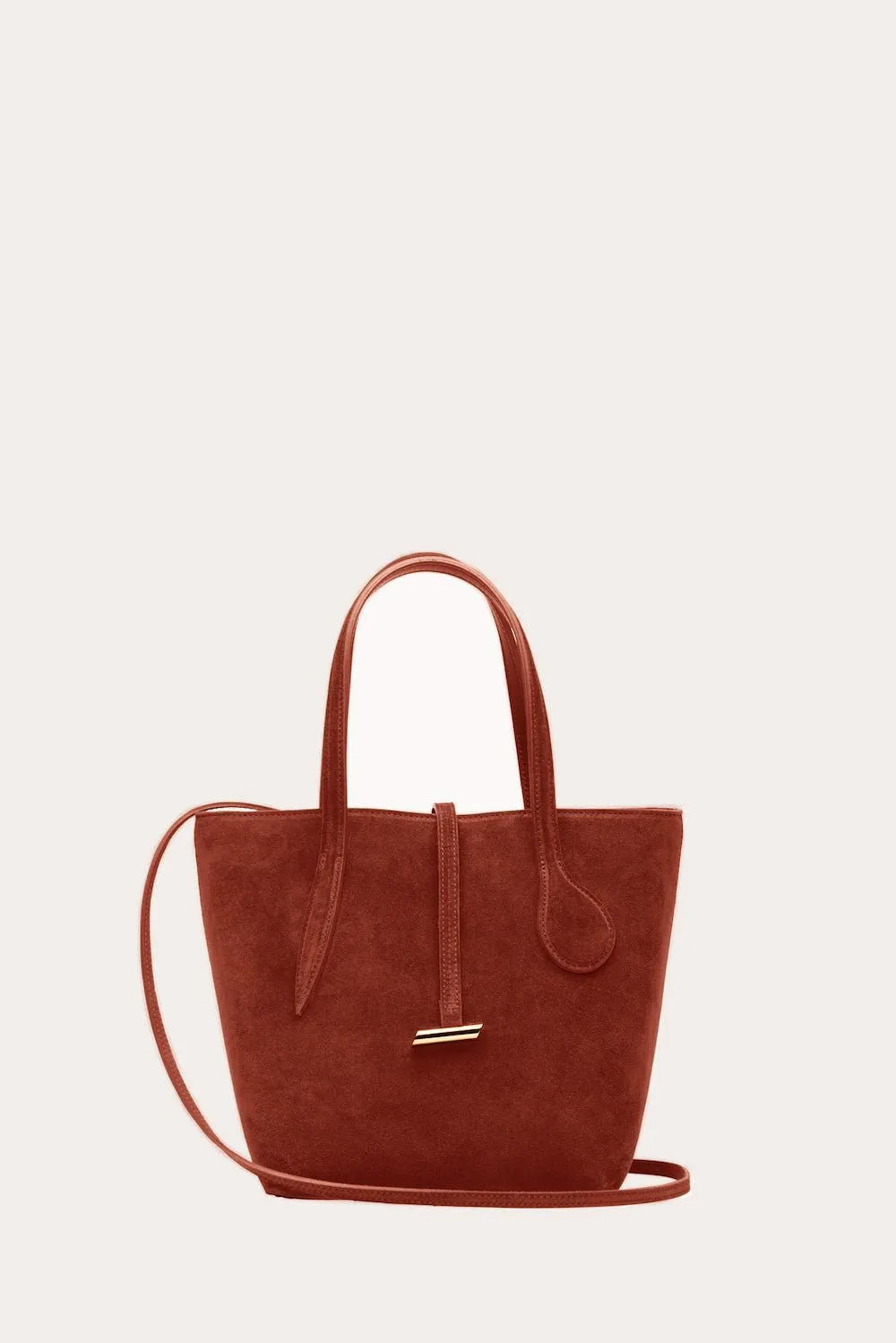 Sprout Tote Mini Rust Suede - 50% off sold by Little Liffner