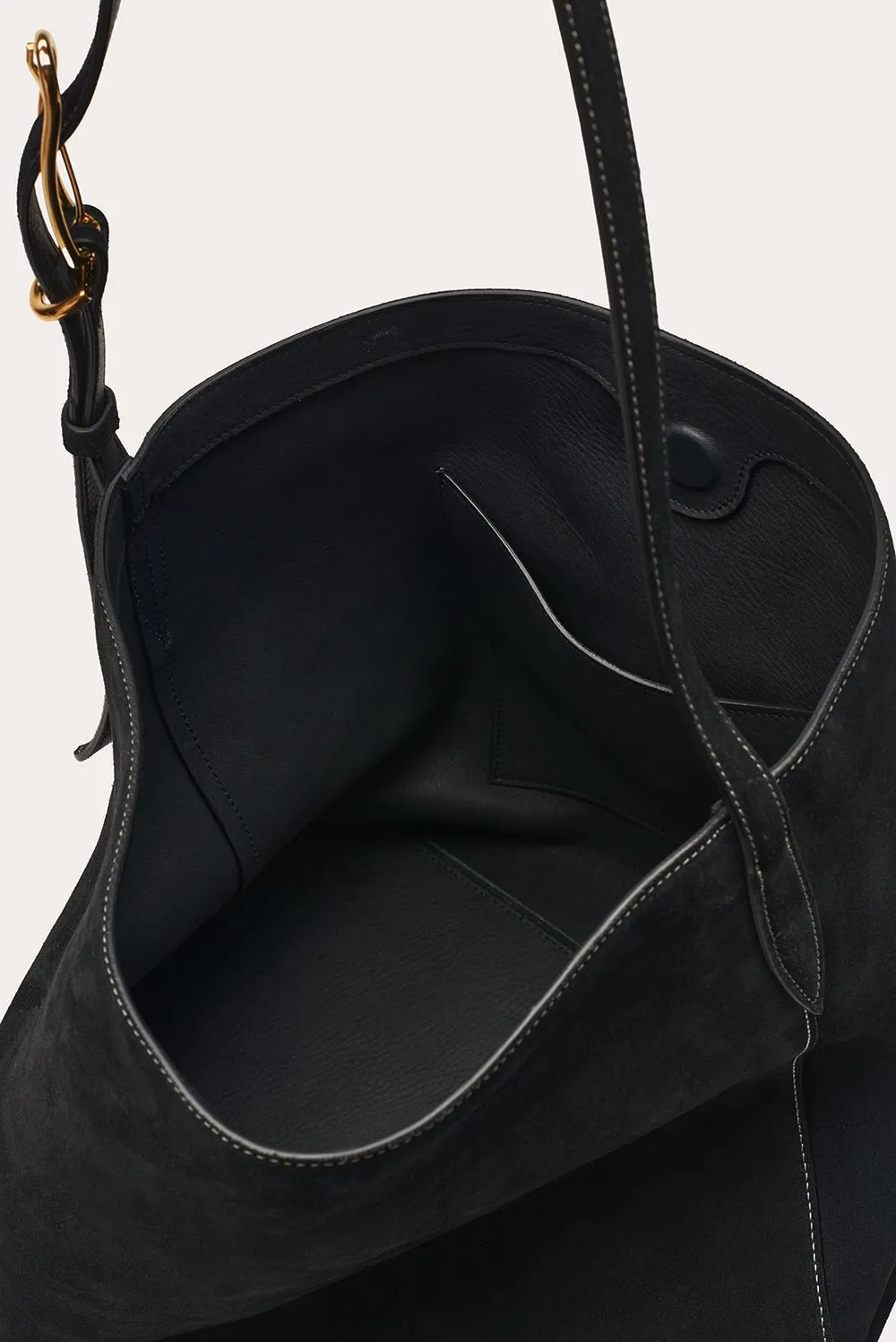 Slouch Bucket Black Suede sold by Little Liffner product image thumbnail 5