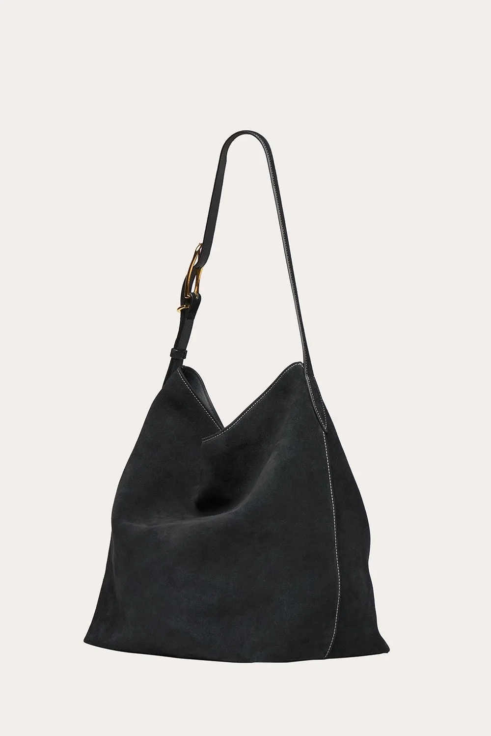 Slouch Bucket Black Suede sold by Little Liffner product image thumbnail 3