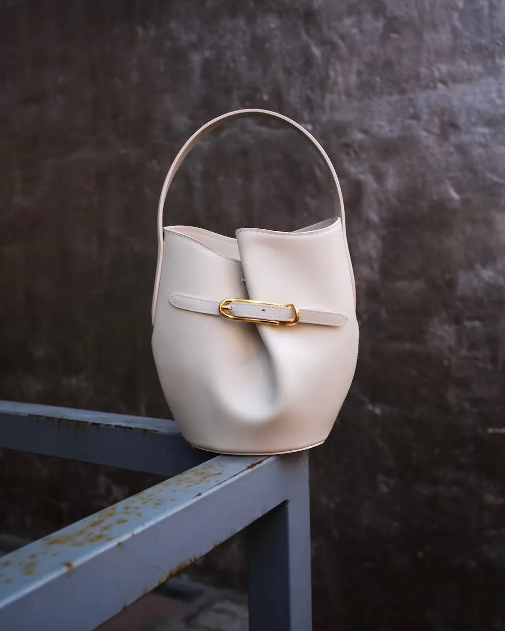 Belted Bucket Bag Mini Cream sold by Little Liffner product image thumbnail 2