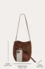 Belted Bucket Bag Cream sold by Little Liffner