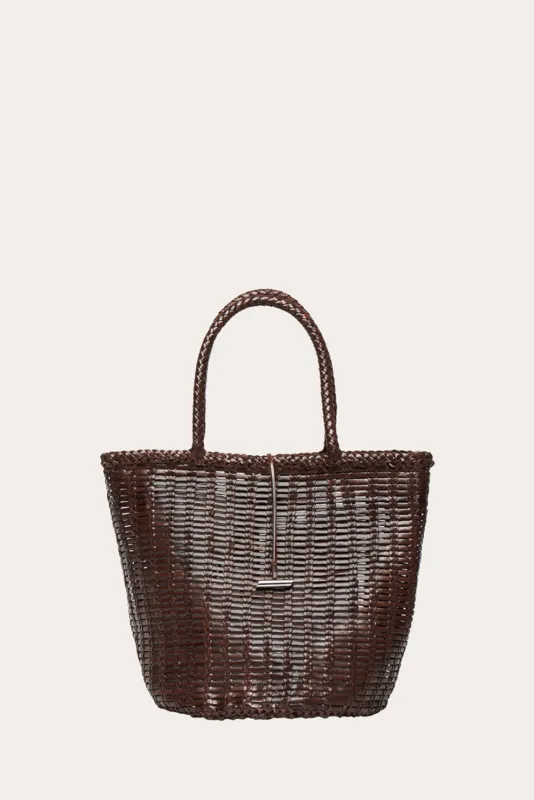 Round Leather Basket Dark Brown - 25% off sold by Little Liffner