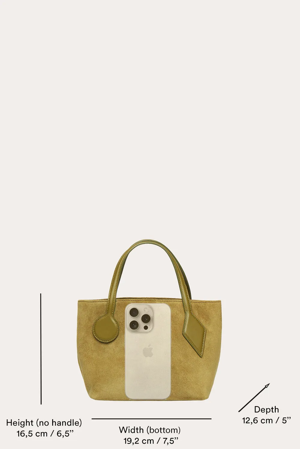 Sprout Tote Micro Herb Suede sold by Little Liffner product image thumbnail 4