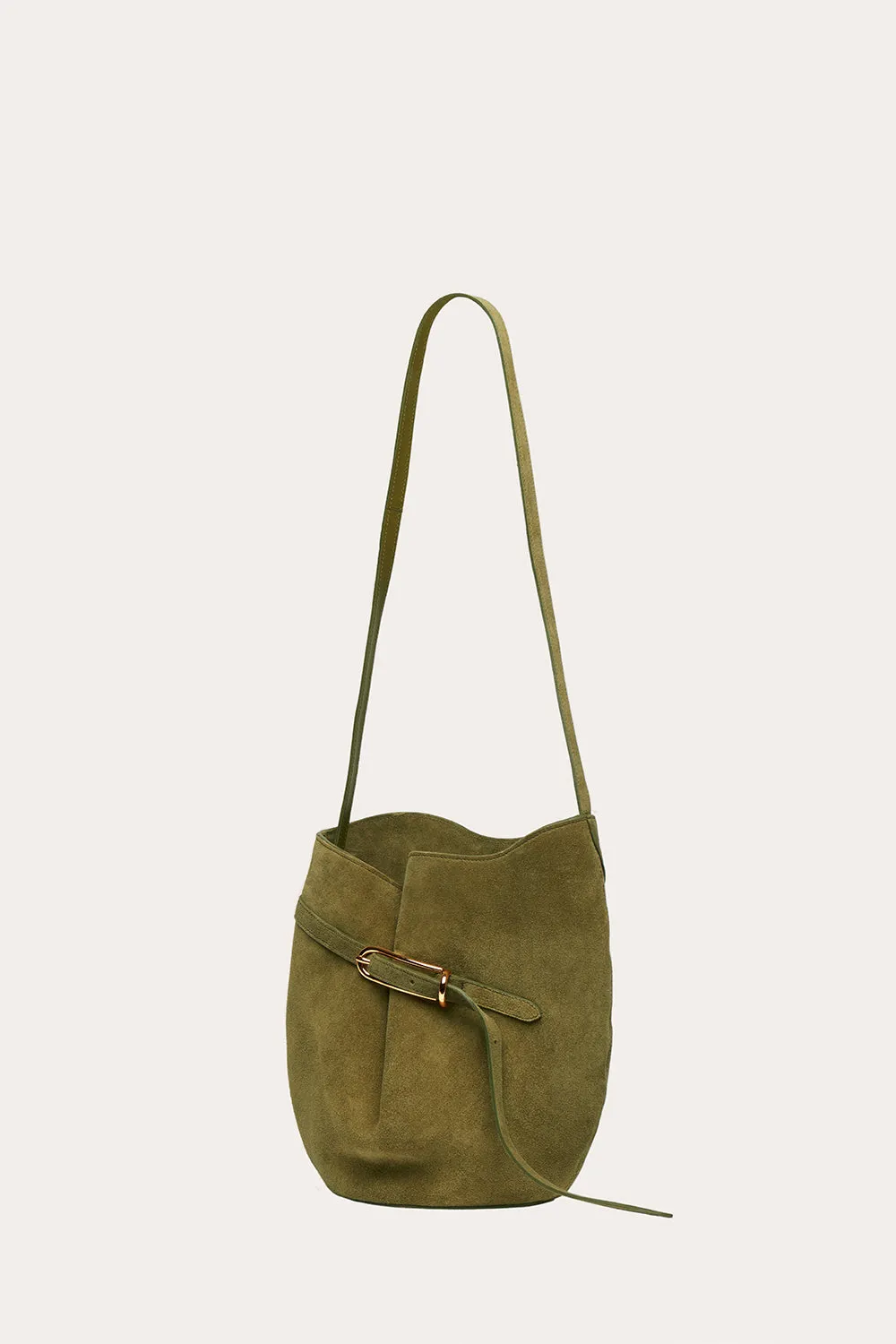 Belted Bucket Bag Herb Suede sold by Little Liffner product image thumbnail 3