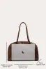 Bowling Bag Dark Brown Suede sold by Little Liffner