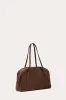 Bowling Bag Dark Brown Suede sold by Little Liffner