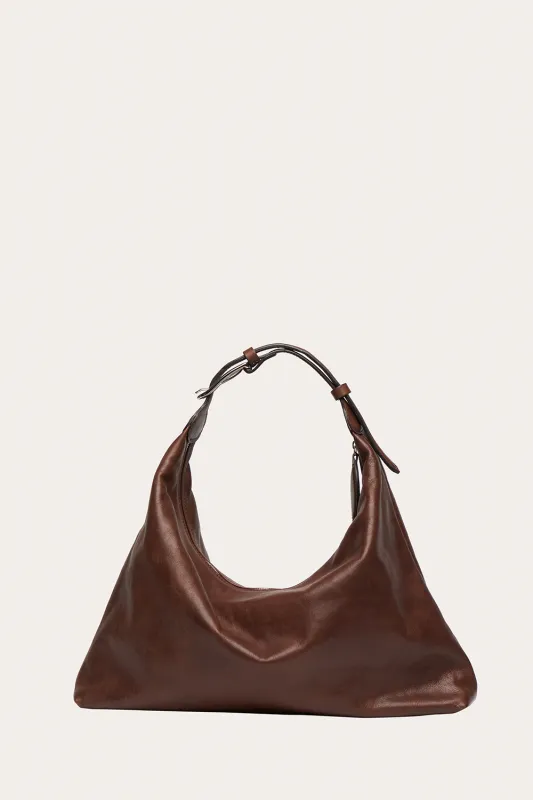 Pillow Shoulder Bag Dark Brown sold by Little Liffner